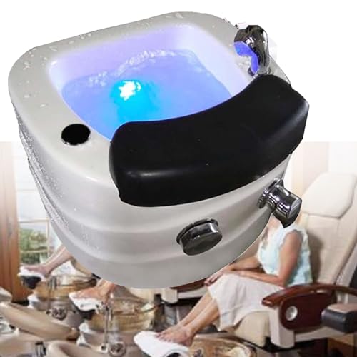 Masajeador spa de pies semi circular con luces y ajuste frío calor miniatura 1