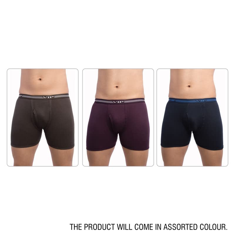 Image of VIP Advanta 100% Ribbed Cotton Fabric Trunk Combo Set for Mens with Covered Elastic Waistband