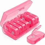 AUVON Twice Daily Organizer with 180 Degree Hinges