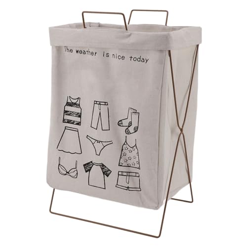 Cesto para la Ropa Sucia de Metal en Forma de X, Cesto para la Ropa Plegable en Forma de X, Marco de Hierro Resistente, Multifuncional para el Hogar (100x24x24cm/39,4x9,4x9,4