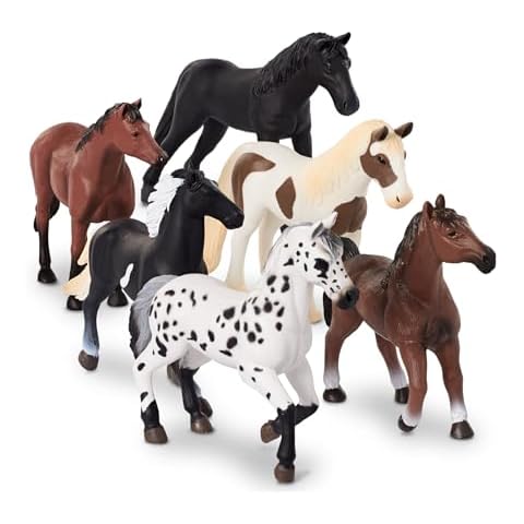 Terra by Battat Dinosaur Set - 6 Horse Figurines Cover