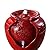 Teamson Home Outdoor Pot Fountain with LED Lights and Pump, Floor Water Fountain for Patio, Garden, Backyard, Decking Home Décor, 16.93 Inch Height, Red