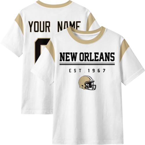 Image of T-Shirt Custom Crewneck Short Sleeve for Men Gifts | Custom T-Shirt Personalized Name and Number