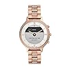 Fossil Women's 42mm Charter Stainless Steel Hybrid HR Smart Watch, Color: Rose Gold Glitz (Model: FTW7012)