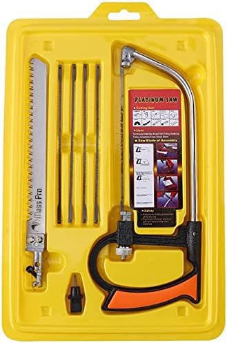 Mass Pro Hand Powered Saw Kit Toolbox Of Multi Blades Set | Magic Bow Saw With 5 Saw Blades Hand Kit Set For Woodworking