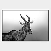 SIGNWIN Framed Canvas Wall Art Wild Animals Canvas Prints Home Artwork Decoration for Living Room,Bedroom - 16