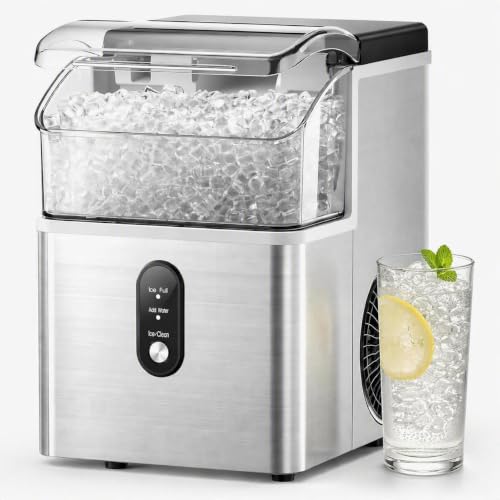 Antarctic Star Countertop Nugget Ice Maker, Ice in 7 Mins, 35 Lbs/24Hrs