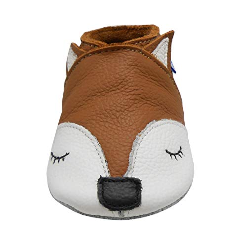 Yihakids Baby Leather Shoes First Walking Moccasins Infants Boys Girls Soft Sole Toddler Crawling Slippers Fox thumb #3