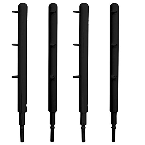 Figures Toy Company Set of 4 Metal Black Ring Posts Wrestling Ring for Action Figures