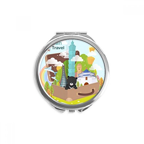 Miroir portable de poche rond pour corriger votre maquillage n'importe où