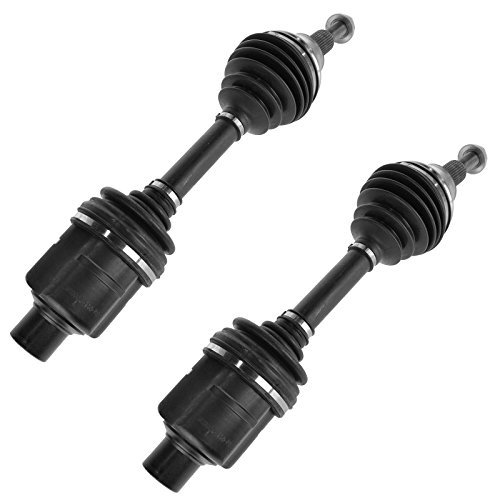 Image of TRQ Front Driver and Passenger Side CV Axle Assembly Set 2 Piece Compatible with 2002-2005 Dodge Ram 1500 4WD