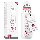 Gleitzeit® Gleitgel Gel auf Wasserbasis für Frauen 250ml – Sensitives Gleitmittel dermatologisch getestet – Vaginaler PH-Wert - Sicher mit Kondomen & Toys - weiche Textur ohne zu verkleben