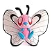 Peluche Pink Shiny Butterfree 30 cm Anime Peluche Juguete Peluche muñeca Animal para niños (Color : 30cm, Height : 11cm 30cm)