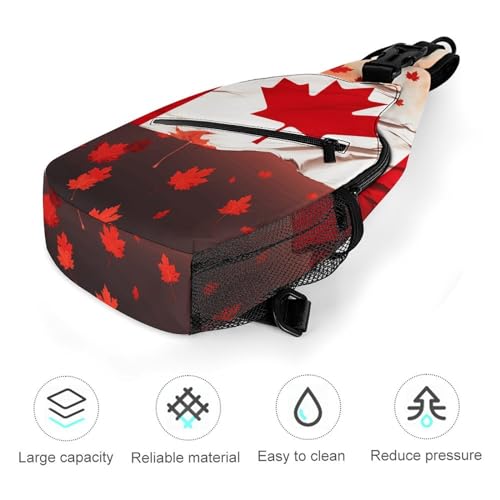 Bolso cruzado deportivo estilo Canadian, 38x20cm miniatura 5
