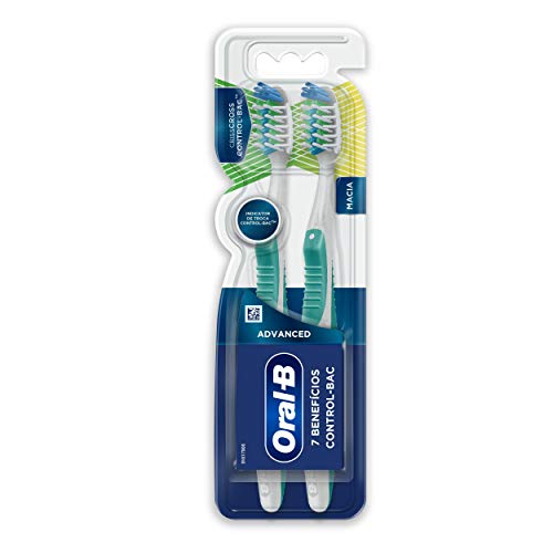 Escova Dental Oral-B 7 Benefícios Control-BAC - 2 unidades