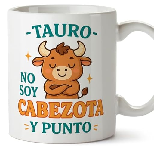 MUGFFINS Taza Horóscopo Tauro graciosa con frase - Tauro - No soy cabezota y punto en Español regalo Tauro divertida para regalar signo del zodiaco | Zodiaco Humor v1 | Ya disponible en tu tienda friki favorita! En mundofriki.es! MUGFFINS Taza Horóscopo Tauro graciosa con frase - Tauro - No soy cabezota y punto en Español regalo Tauro divertida para regalar signo del zodiaco | Zodiaco Humor v1 | Ya disponible en tu tienda friki favorita! En mundofriki.es!