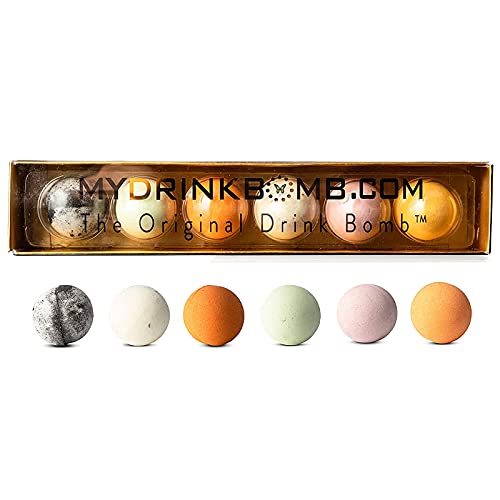 MyDrinkBomb Cocktail Bombs Mix Party Cocktail and Mocktail Set - Pack of 6 Cocktail Bomb Cocktail Mix Home Kit For Parties, Liquor, Non Alcoholic Mocktails (6 Pack Mix)