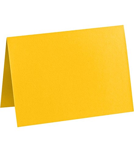Image of LUXPaper A7 Folded Card (5 1 /8 x 7) - Sunflower Yellow (50 Qty.)