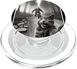 Gatto Sorpreso Sasquatch Scena Per Amici Animali