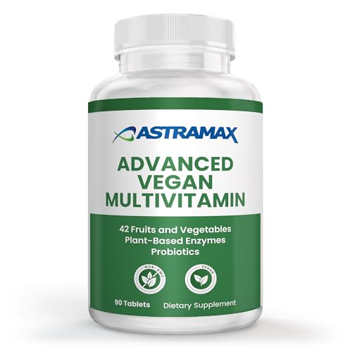 Astramax Advanced Vegan Multivitamin | Whole Food-Based Vitamin & Mineral Complex with 26 Nutrients...