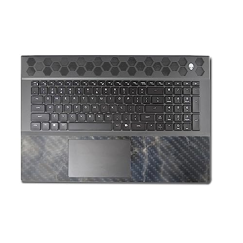 Image of MightySkins Carbon Fiber Skin Compatible With Alienware M18 R1 (2023) Full Wrap Kit - Stormy Marble | Protective, Durable Textured Carbon Fiber Finish | Easy To Apply & Change Styles | Made in the USA