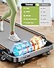 Foldable Treadmill with 10% Incline, 3.5HP Low Noise Walking Pad Treadmill with Handle Bar, Trisomy 2 in 1 Portable Under Desk Treadmills for Home/Office, 350 Lbs Capacity, APP & Remote Control