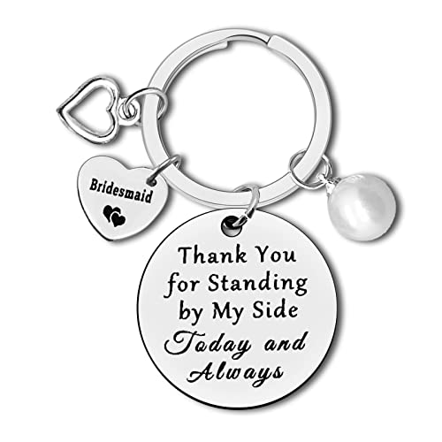 Dabihu Bridesmaid Gift From Bride Wedding Jewelry Thank You Keychain