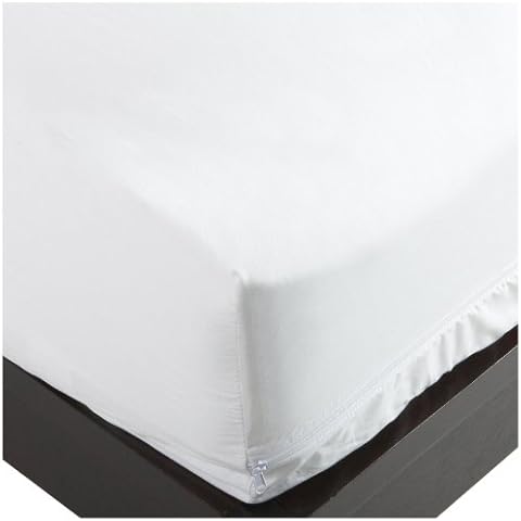 National Allergy Superior 100% Cotton Full Mattress Protector Zippered - 54" x 75" x 12" - Hypoallergenic Bed Encasement - Breathable Dust Proof Cover - AAFA & Oeko-TEX Standard 100 Certified