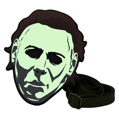 Halloween Michael Myers Mask Glow Crossbody Bag2