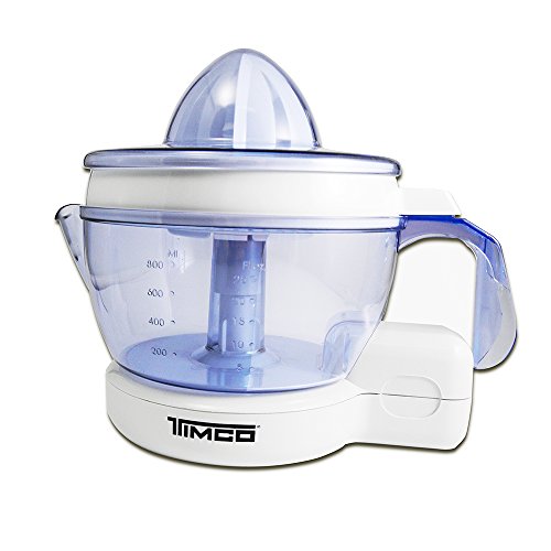 Listado de Exprimidores eléctricos para comprar online. 43 Timco EX3 Exprimidor de Cítricos con Jarra de 800 ml, color blanco