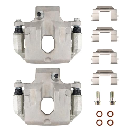 Image of PHILTOP 18B4805+18B4804 Rear Disc Brake Caliper Assembly Fit Trailblazer EXT /Envoy XL 2002-2006, Trailblazer /SSR /Rainier /Envoy XUV /Envoy /Bravada /Ascender /9-7x, 2pcs Rear Driver and Passenger Side