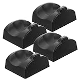 Abaodam オカリナ スタンド 12穴対応 4個セット ABS ブラック デスクトップ 安定 転倒防止 コンパクト 軽量 使いやすい 楽器 ホルダー 収納 机上 セラミック フルート プレーヤー 必携