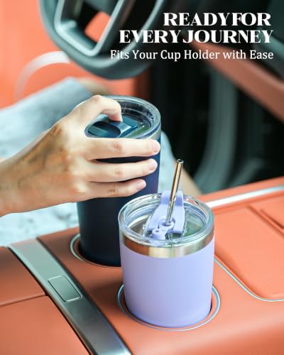 avodvo 20oz Tumbler with 2 Lids and Straw, Stainless Steel Travel Mug - image 5