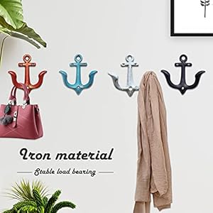 Notakia Vintage Rustic Cast Iron Nautical Anchor Design Wall Hooks Coat Hooks Rack, Decorative Wall Mounted Antique Shabby Chic Metal Towel Coat Hooks Hanger,Screws Included (4 PCS) Notakia Vintage Rustic Cast Iron Nautical Anchor Design Wall Hooks Coat Hooks Rack Decorative Wall Mounted Antique Shabby Chic Metal Towel Coat Hooks HangerScrews Included 4 PCS