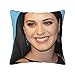 Katy Singer Perry Housse de coussin carrée imprimée double face pour canapé, chambre, voiture 45,7 x 45,7 cm