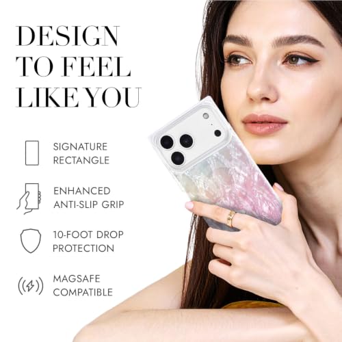 Image of COCOMII Rectangle for iPhone 18 Pro Max /17 Pro Max Case, Pink Pearl