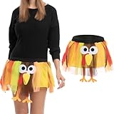 JOYIN Thanksgiving Turkey Tutu - Turkey Costumes for Women, Party Role Play, Skirt & Accessories