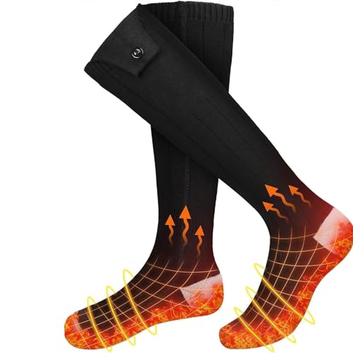 Chaussettes chauffantes électriques de qualité supérieure pour la pêche et le camping