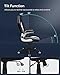 SONGMICS OBG28G Silla Racing, con Altura Ajustable, Apoyabrazos Abatibles, Mecanismo de Inclinación,...