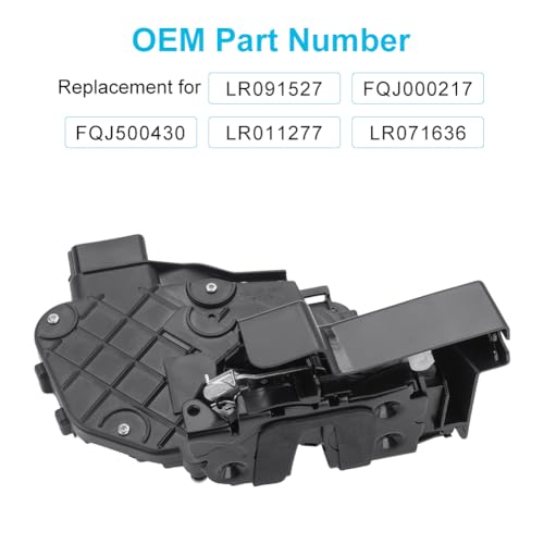 Image of Front Left Driver Side Door Lock Latch Actuator Assembly Compatible with Land Rover LR2 LR3 LR4 Range Rover Evoque Range Rover Sport Door Latch Assembly Replacement for LR091527
