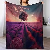 LTTTT Fields_of_Eden - Manta de cama de felpa, mantas de forro polar para niños y niñas, manta antibolitas, para dormitorio, sofá, 100 x 130 cm