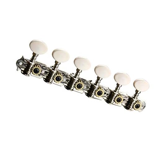 B Baosity Clavijas De Afinación De Guitarra Acústica Vintage De 12 Cuerdas Clavijeros Claves De Afinación Sintonizadores 6R Metal