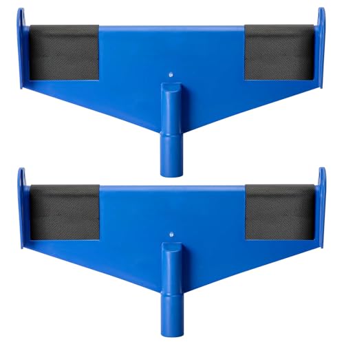 Nkiy Quen 2 Pcs 17 Inch Gutter Ladder Safety Rest-Non-Slip Gutter Guard Ladder Stabilizer-Ladder Safety Helper for Gutters and Roof Safety Protection