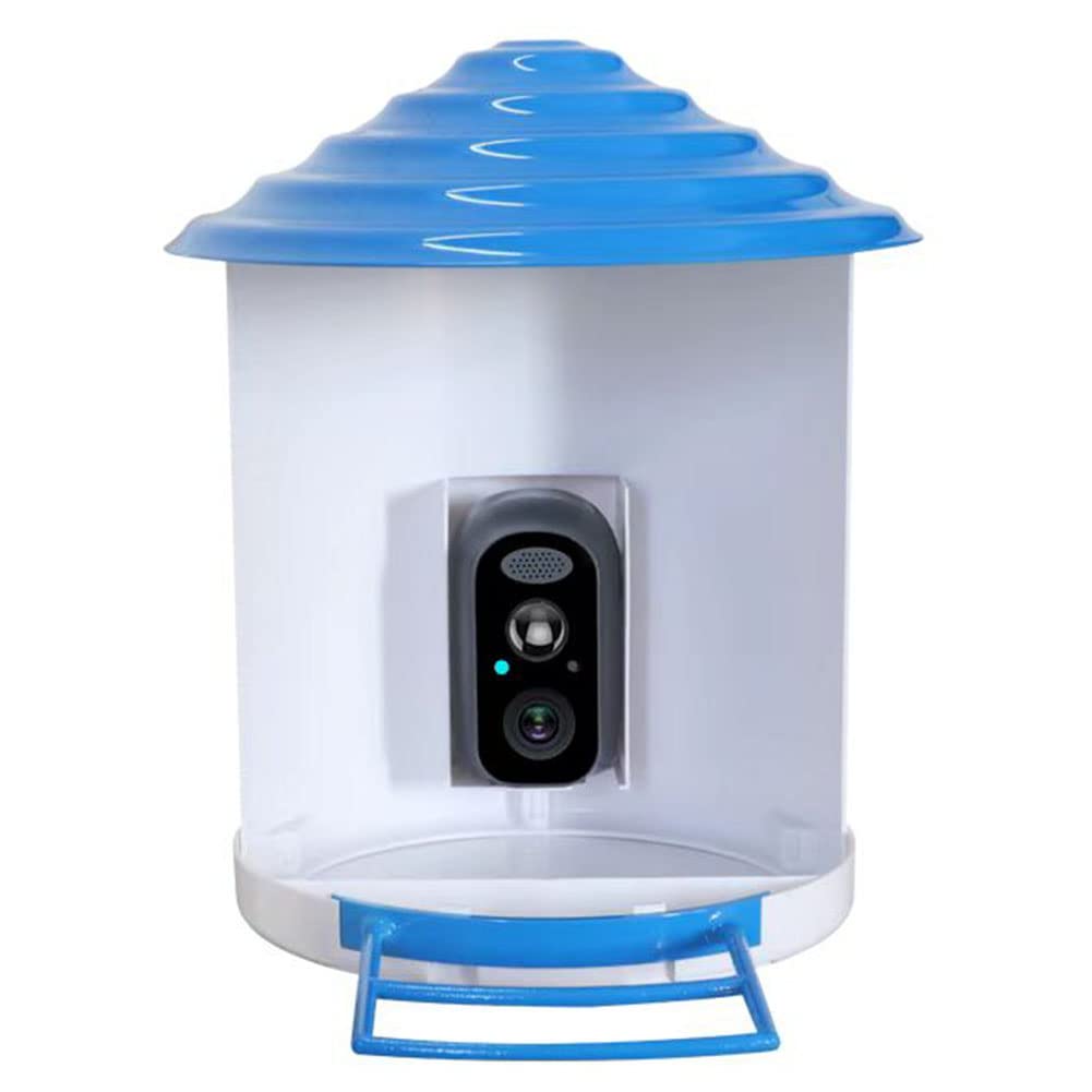 SPORTARC Cámara inteligente para comedero de pájaros, captura y grabación automática de videos de pájaros y notificación de movimiento push, cámara WiFi para pájaros, cámara de observación de aves con