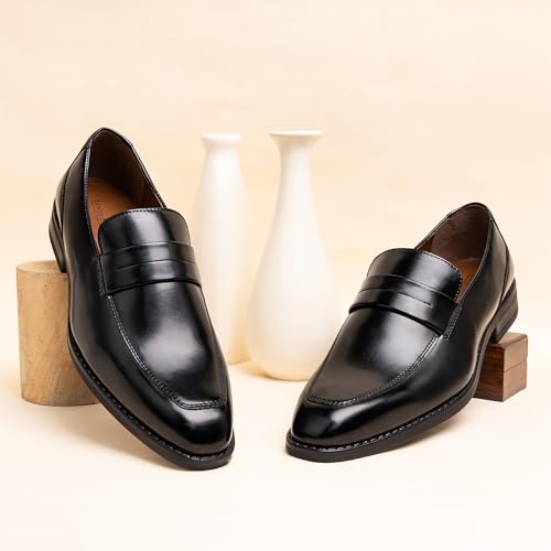 Image of LOUIS STITCH Formal Shoe for Men Shoes |Breathable Lining, Moccasins Style | Comfortable for Business, Casual, Parties (SX MC)