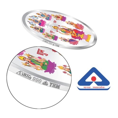 Image of ACPL Precious Moments BIS Hallmarked Ashta Laxmi Silver Coin 999 Pure with Gift Box