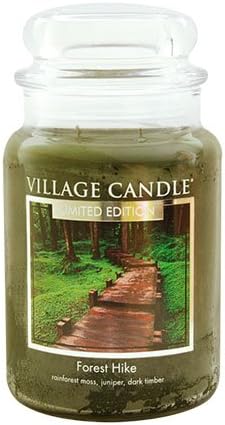 Village Candle Large Fragranced Candle Jar - Forest Hike - up to 170 hours burn time