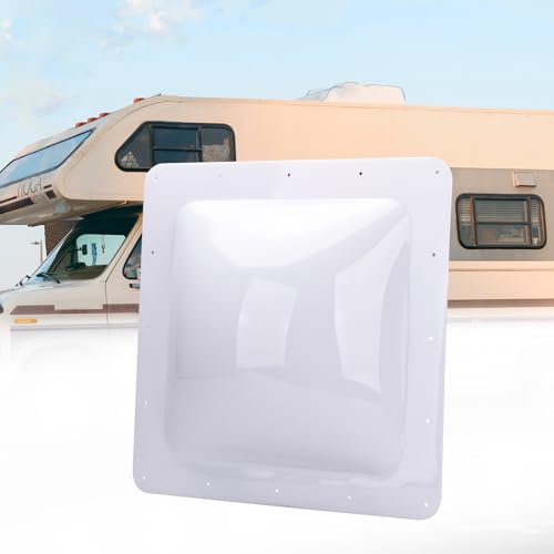 Image of RVGUARD RV Skylight Replacement, 18 inch x 18 inch Outer Dimension Skylight Fits All Standard 14 inch x 14 inch Openings, RV Skylight for Camper Trailer Fifth Wheel Truck, UV Resistant, Impact Resistant, White