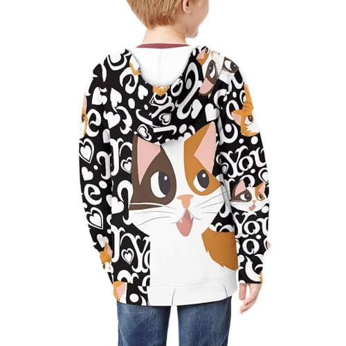 AmzPrint Zip Up Hoodies For Kids Long Sleeve Jacket Casual Outdoor Sports Solid Color Brown Pullover Sweatshirt Size 6-16y4
