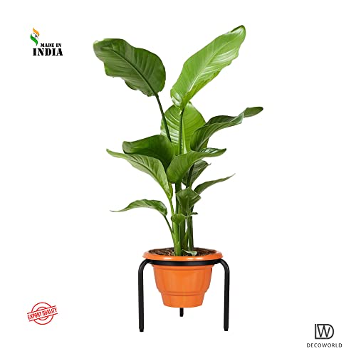 DECOWORLD || Planter Stand for Flower Pots and Plant Pots|| Metal Plant Stand for Balcony, Living Room, Indoors and Outdoors (Set of 2)
